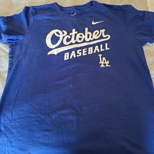 Nike LA Dodgers October Baseball Tee Size XL